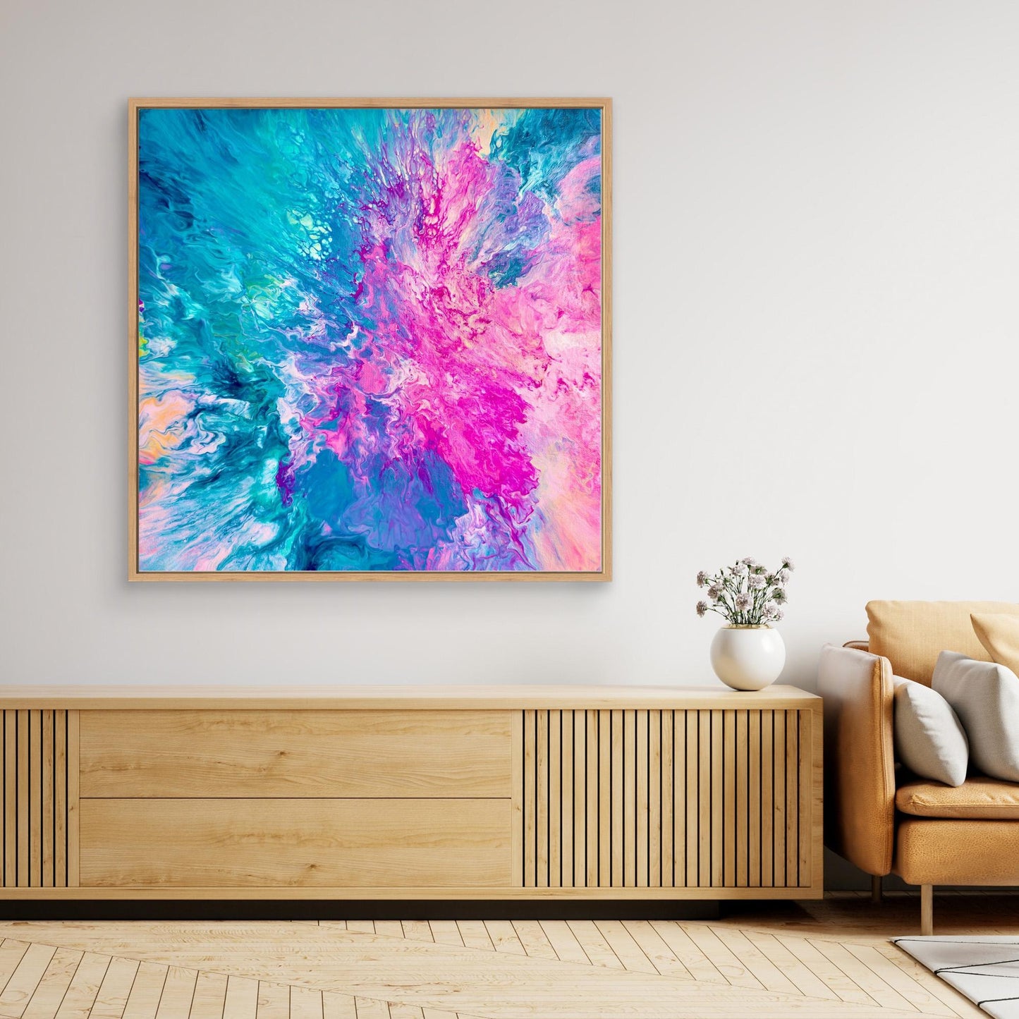 DRIFTED INTO CERULEAN - Canvas Print V2