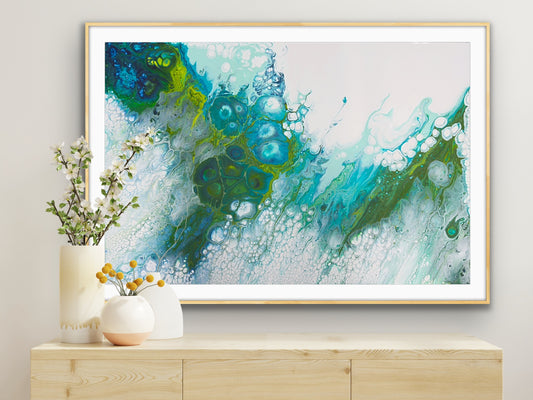 Beneath the Surface - Coastal Inspired Abstract Art Prints for the Home by Sam Taylor