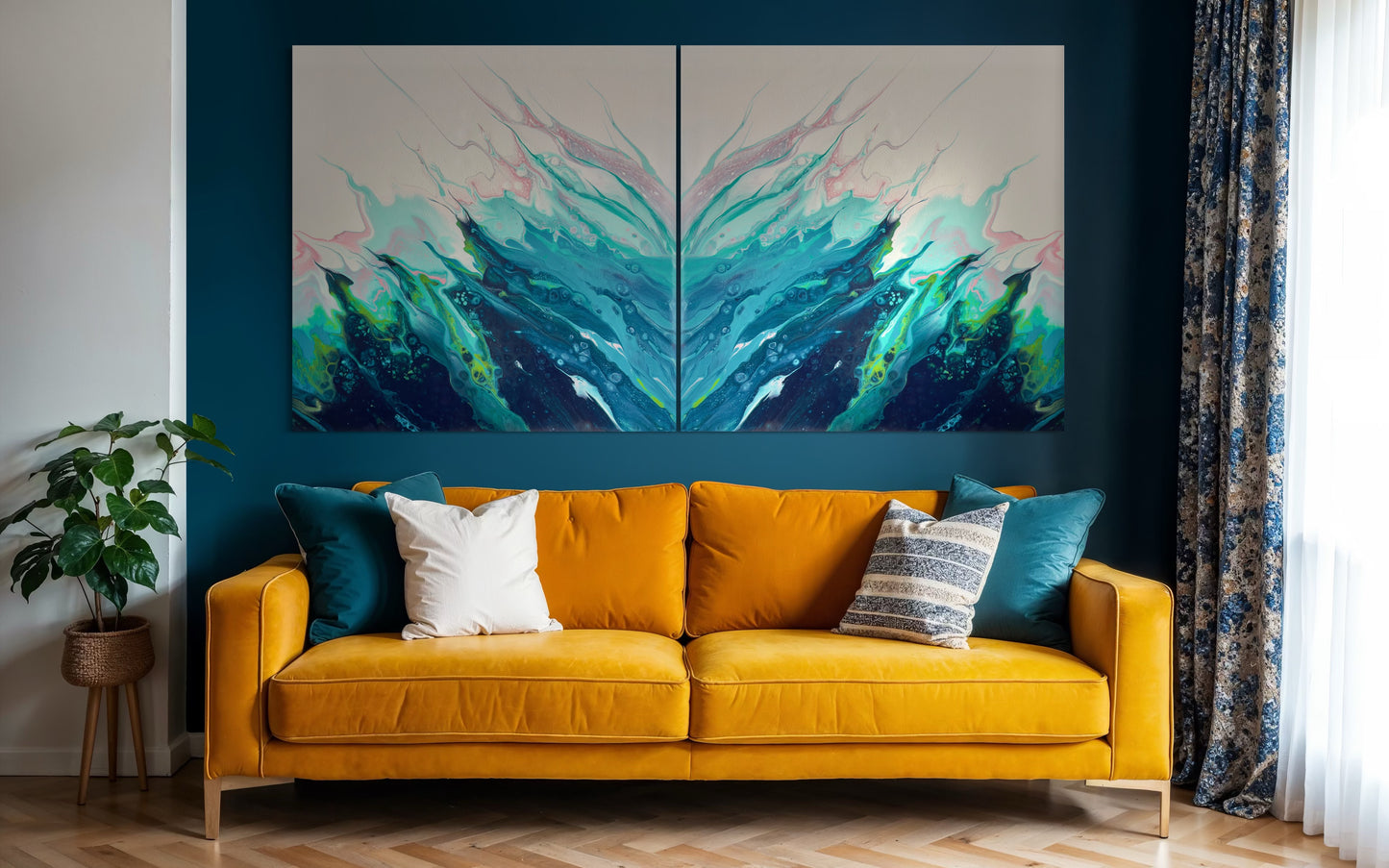 Silent Surge - Gallery Set of Two Prints - Canvas Prints