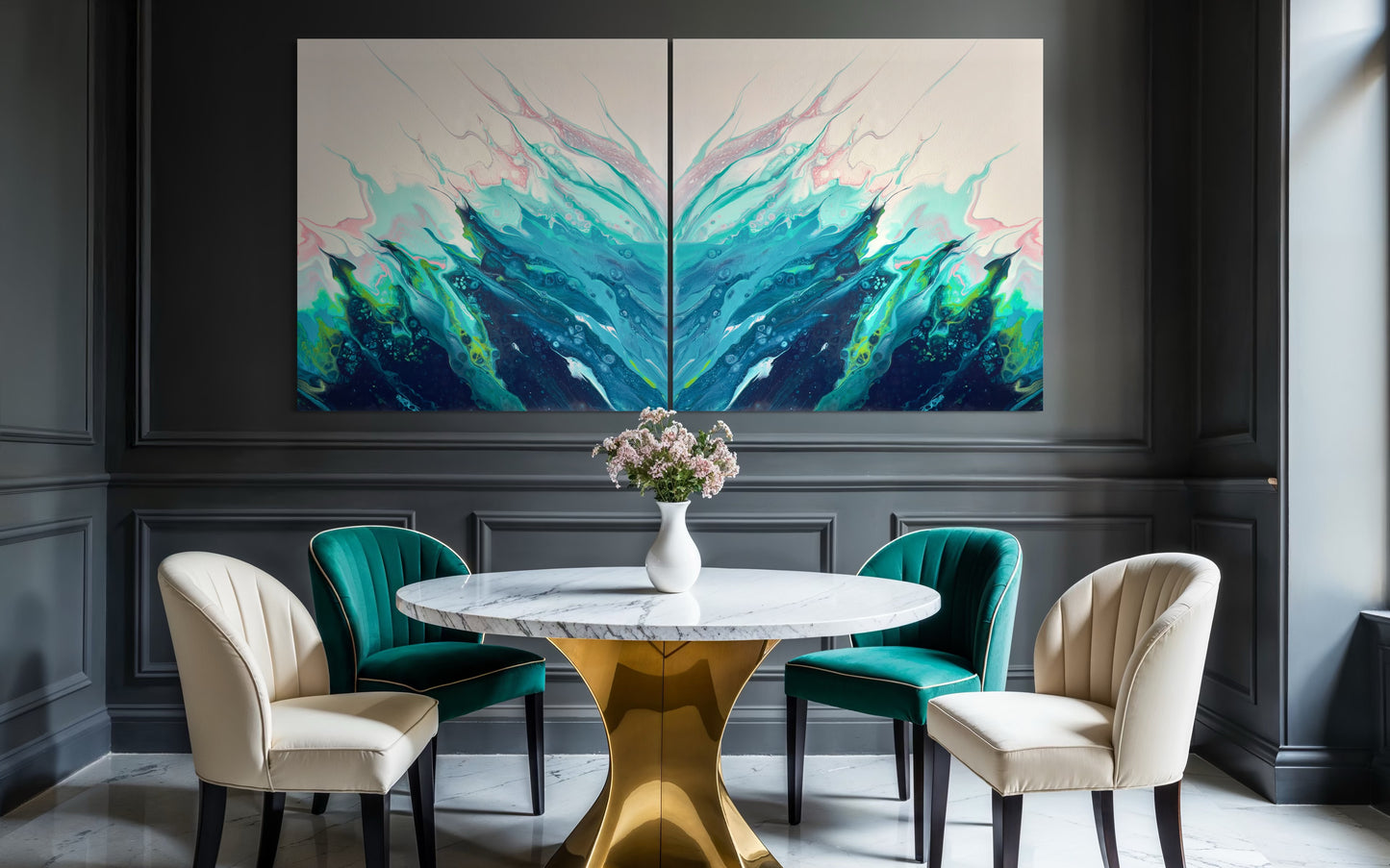 Silent Surge - Gallery Set of Two Prints - Canvas Prints