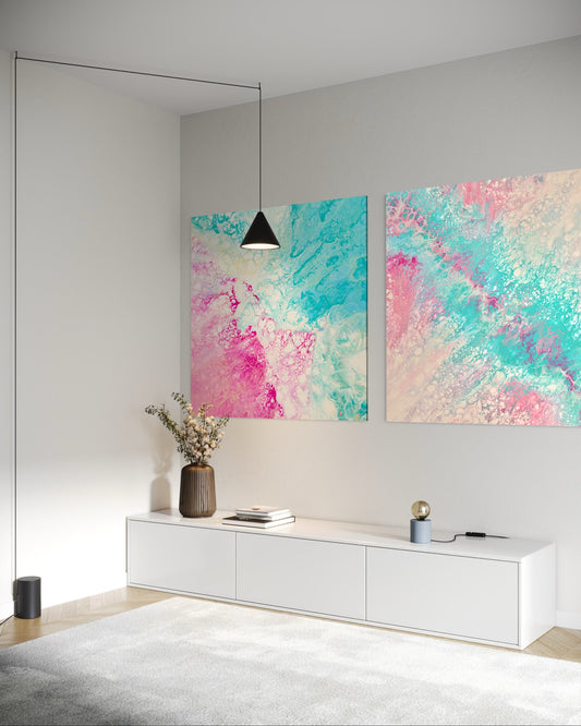 Whispers in Water & Tidal Pulse Gallery Set of Two - Canvas Prints