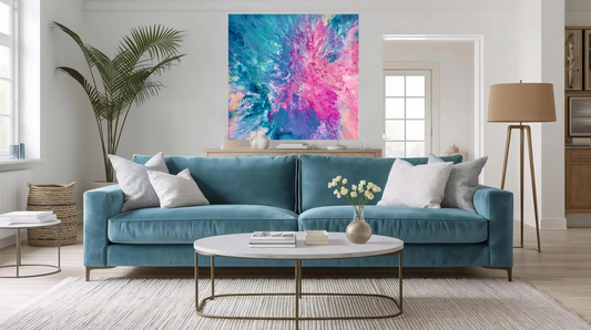 DRIFTED INTO CERULEAN - Canvas Print