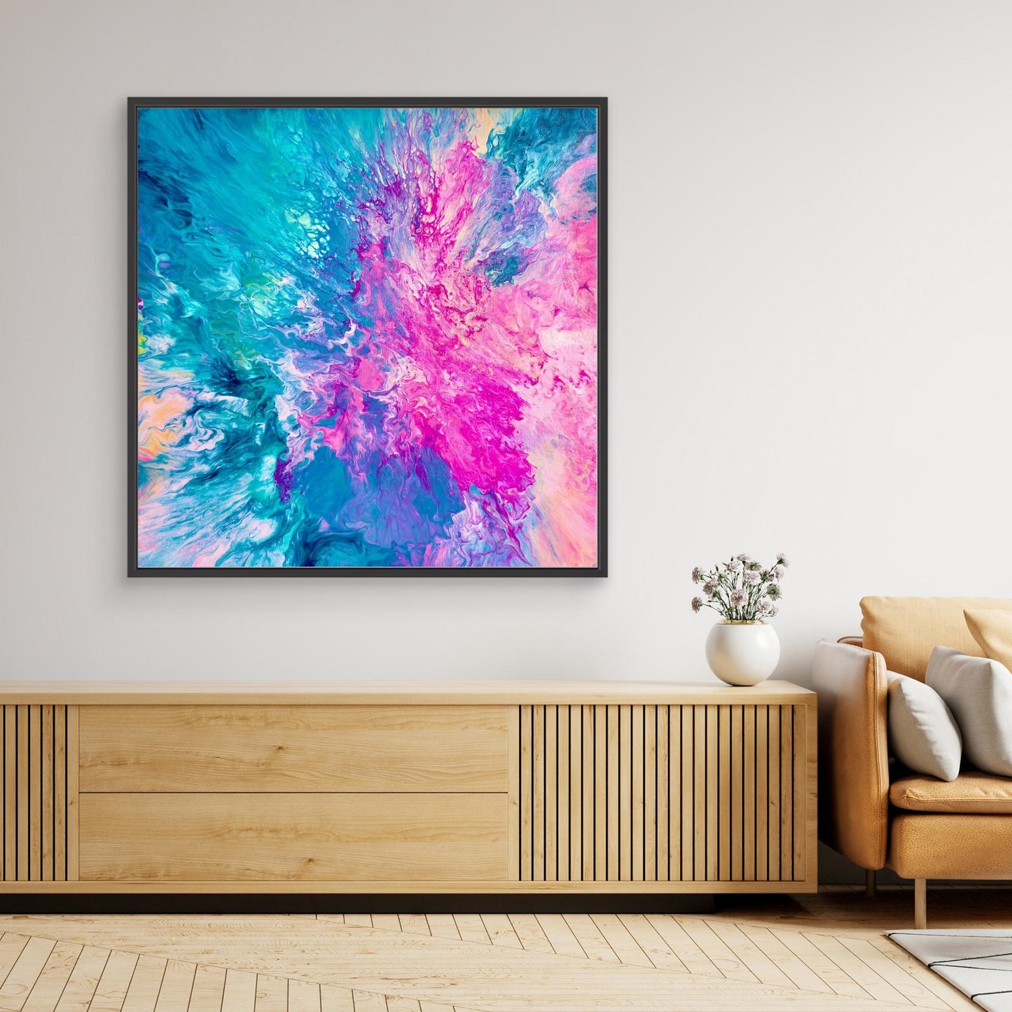 DRIFTED INTO CERULEAN - Canvas Print V2