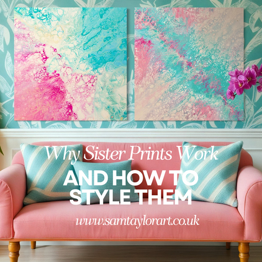 Colourful Pink Abstract Art