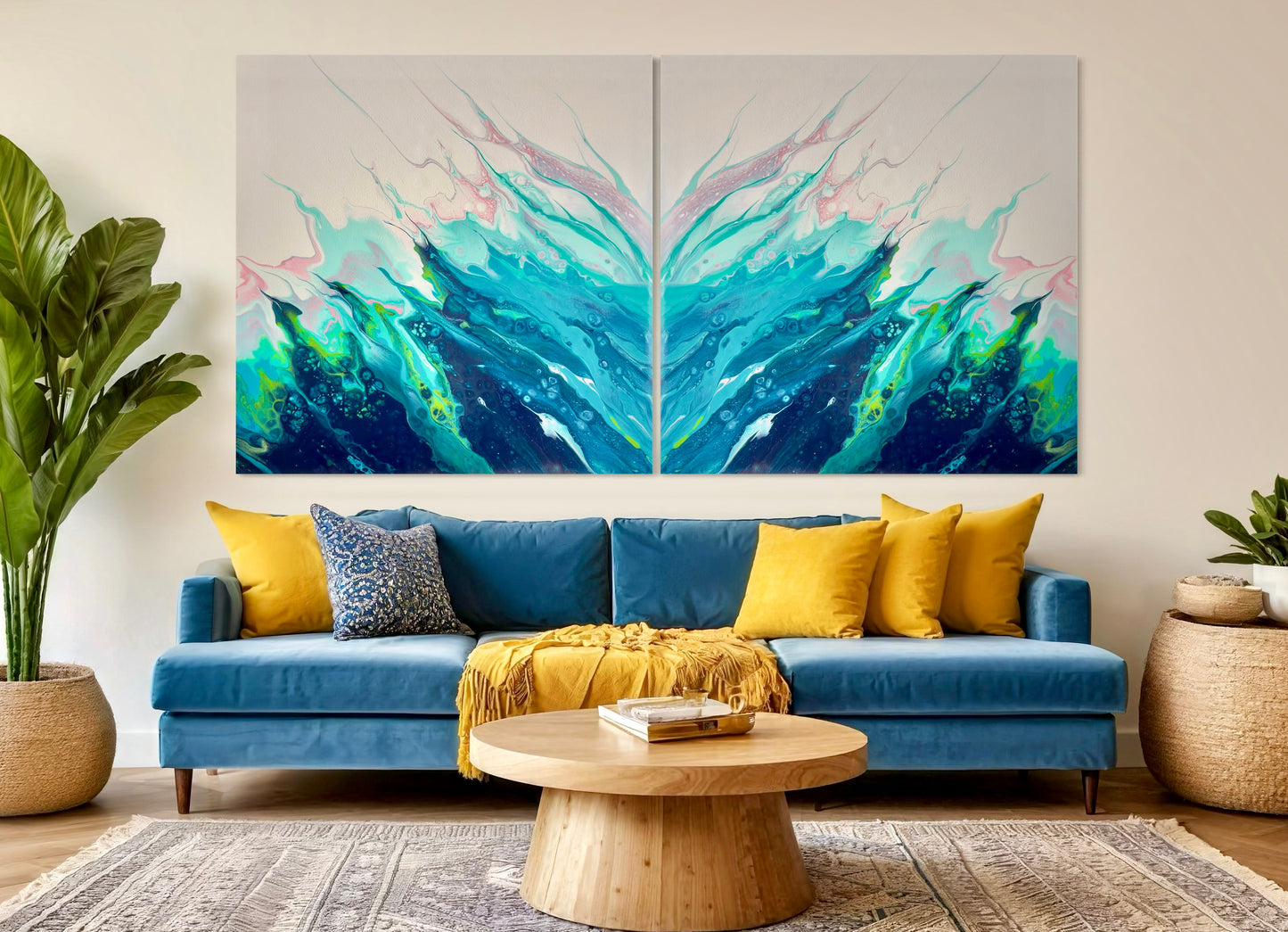 Silent Surge - Gallery Set of Two Prints - Canvas Prints