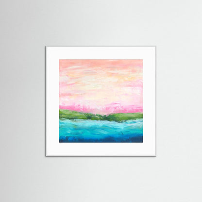Pink Light - Paper Art Print