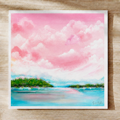 Where The Sky Softens - Paper Art Print