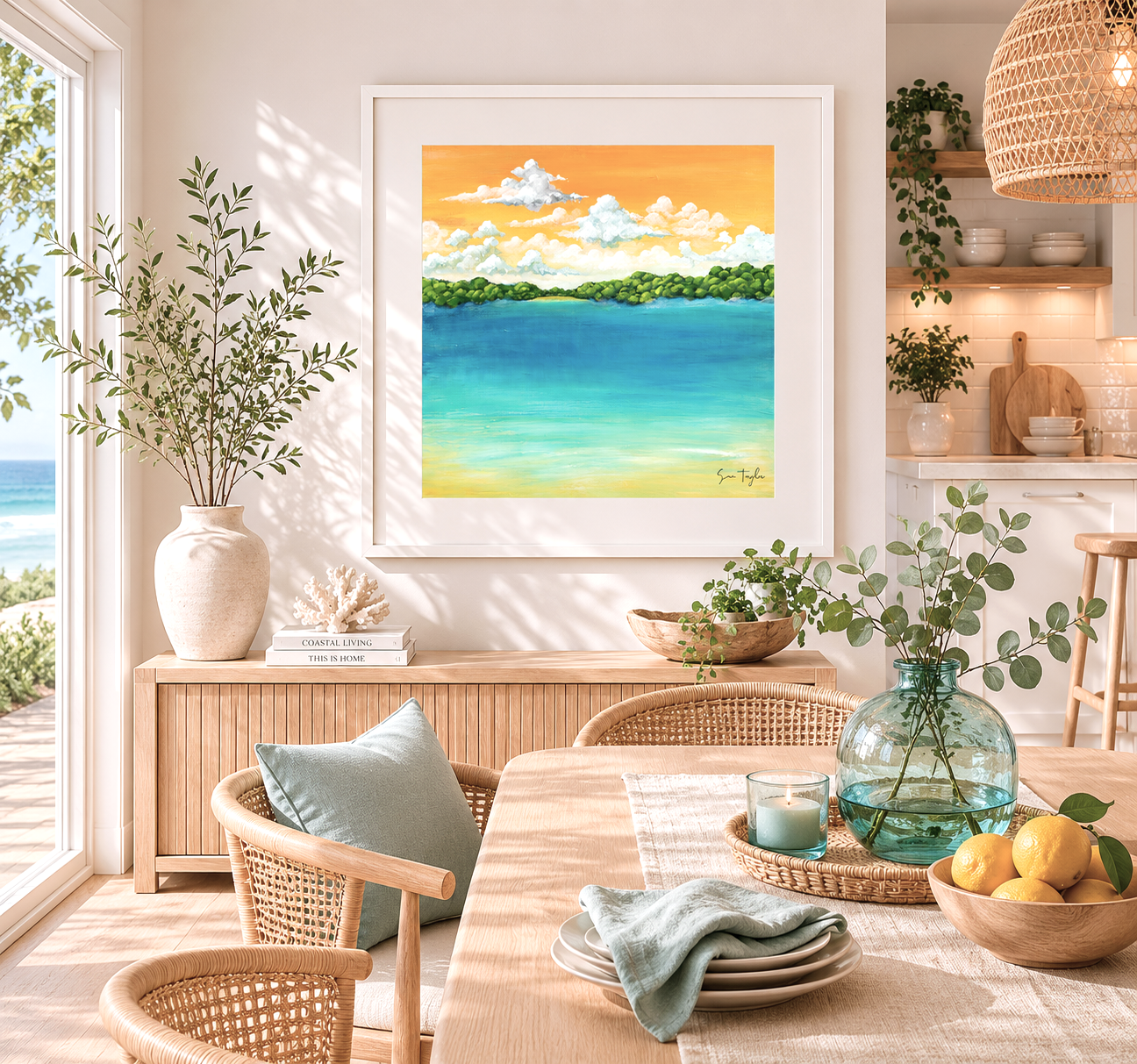 Golden Tide - Paper Art Print