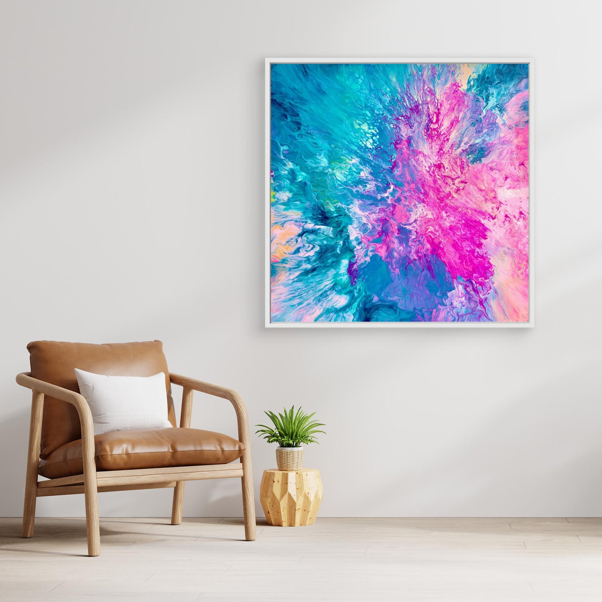 DRIFTED INTO CERULEAN - Canvas Print V2