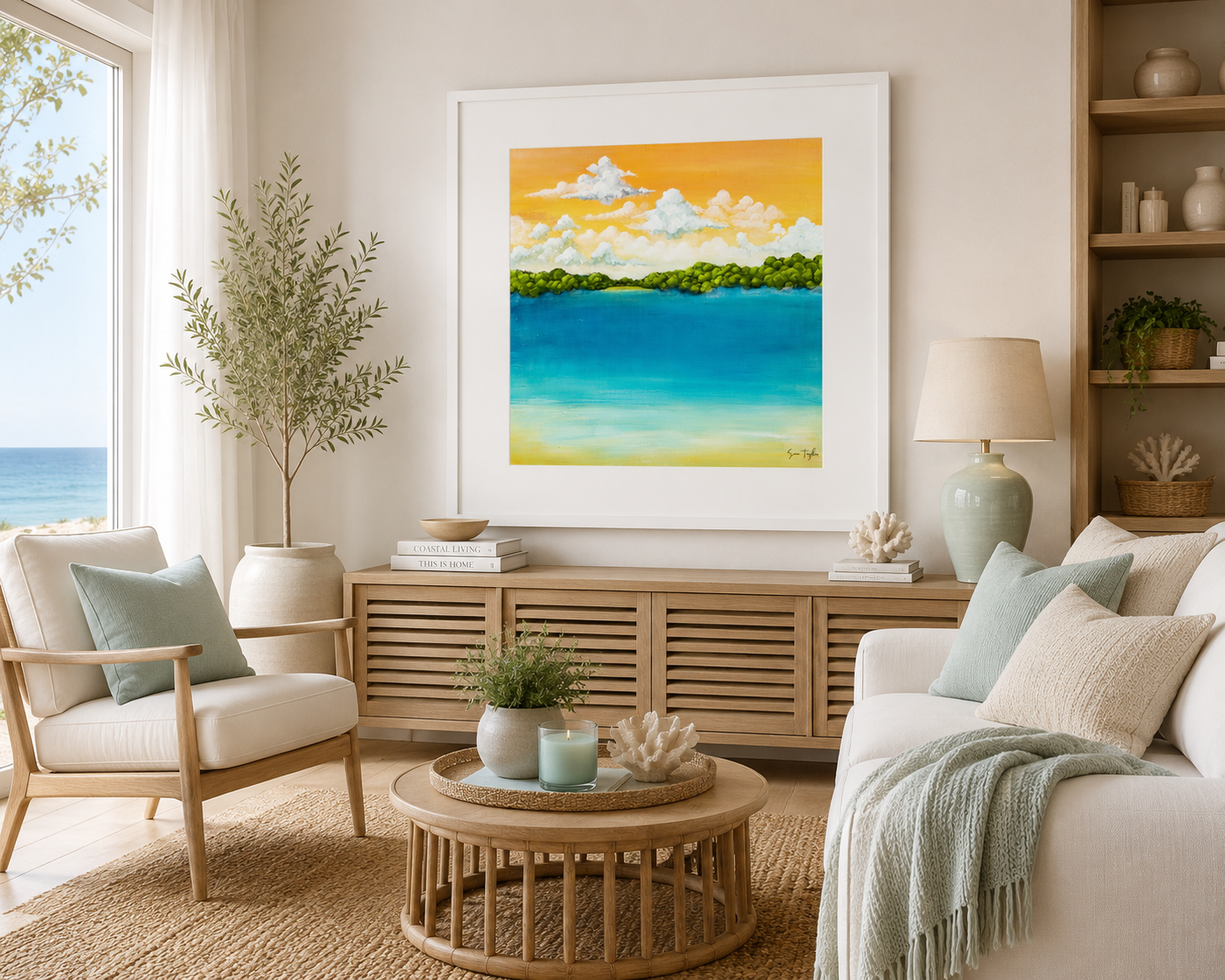 Golden Tide - Paper Art Print
