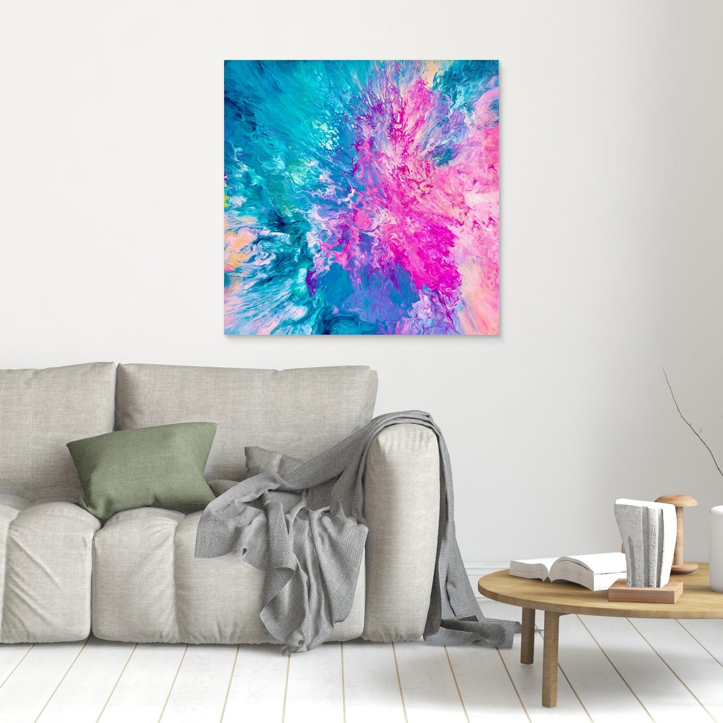 DRIFTED INTO CERULEAN - Canvas Print V2