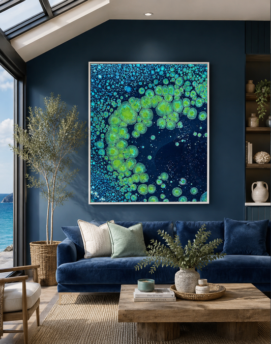 Blue Abstract Art by Sam Taylor
