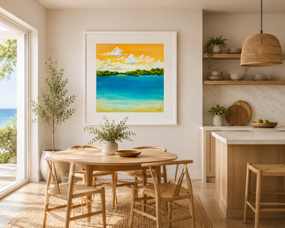Golden Tide - Paper Art Print