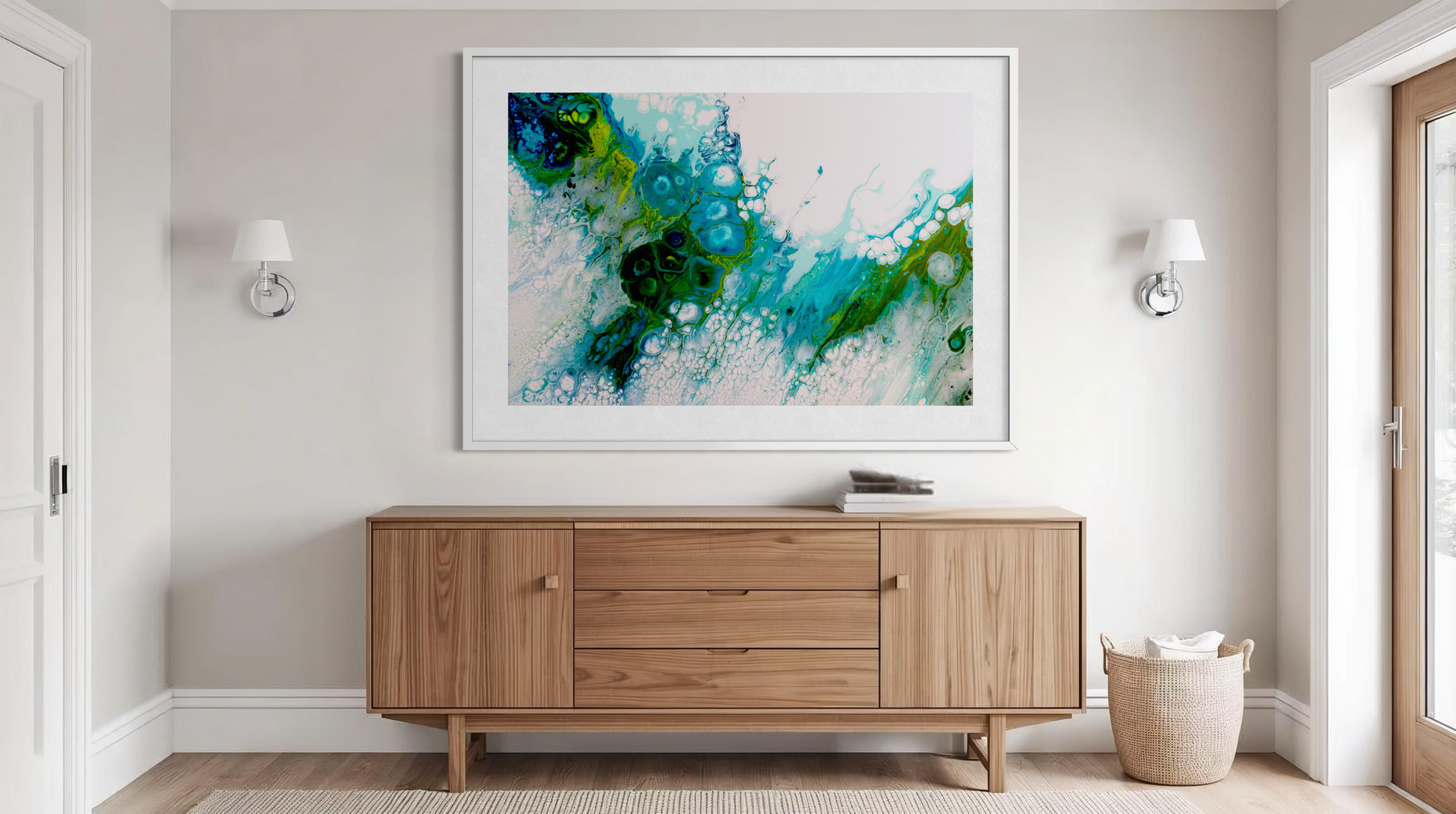 Green abstract art