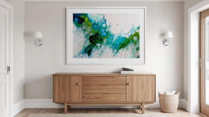 Green abstract art