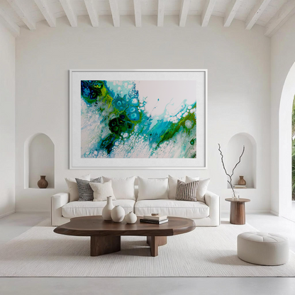 Blue abstract art