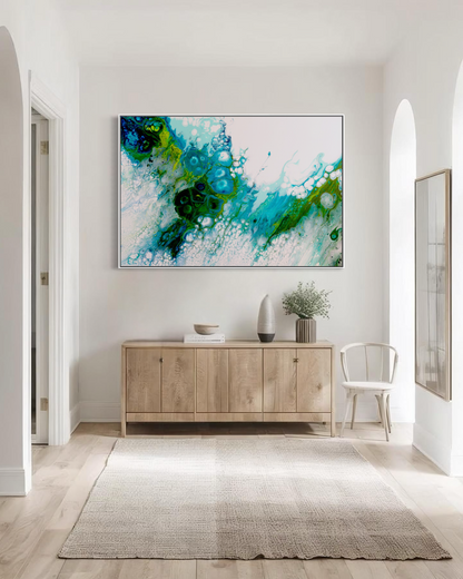 Blue abstract art