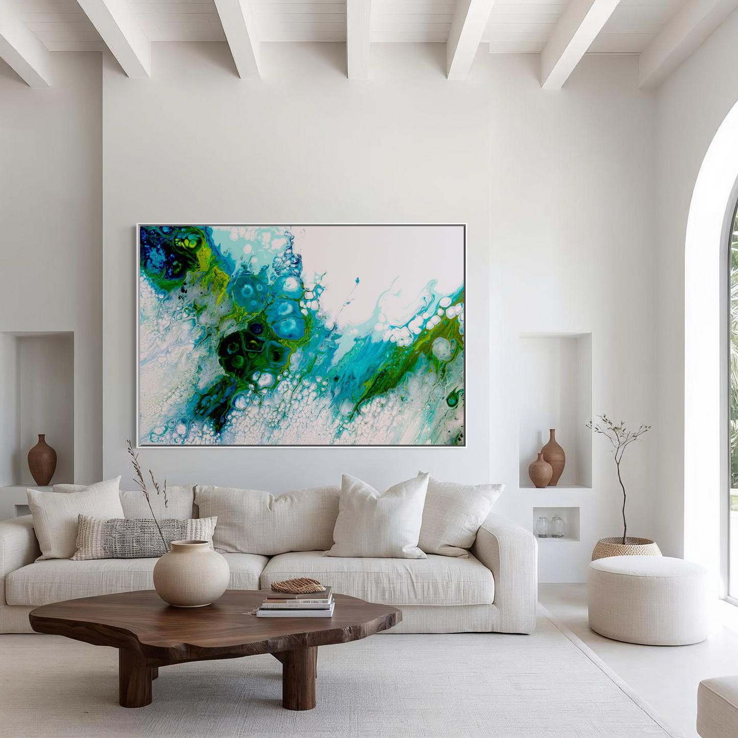 Blue abstract art