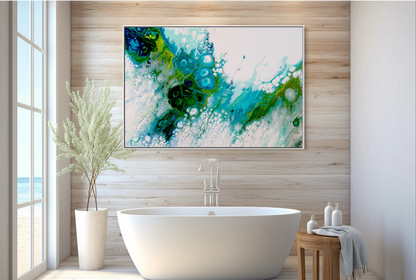 Blue abstract art