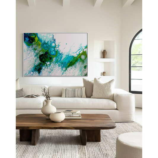 Green abstract art