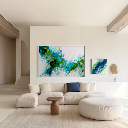 Green Abstract Art