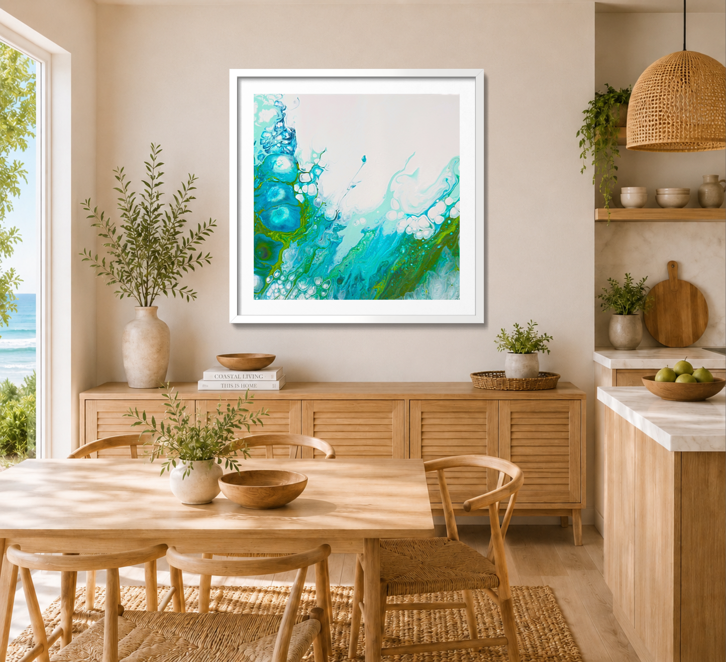 Beyond the Blue - Paper Art Print
