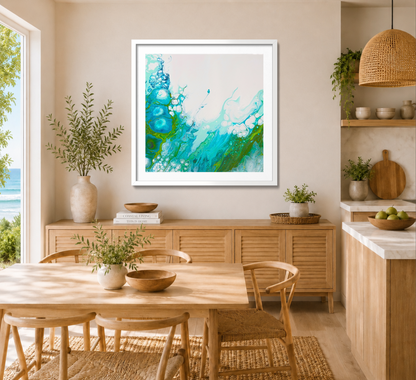 Beyond the Blue - Paper Art Print