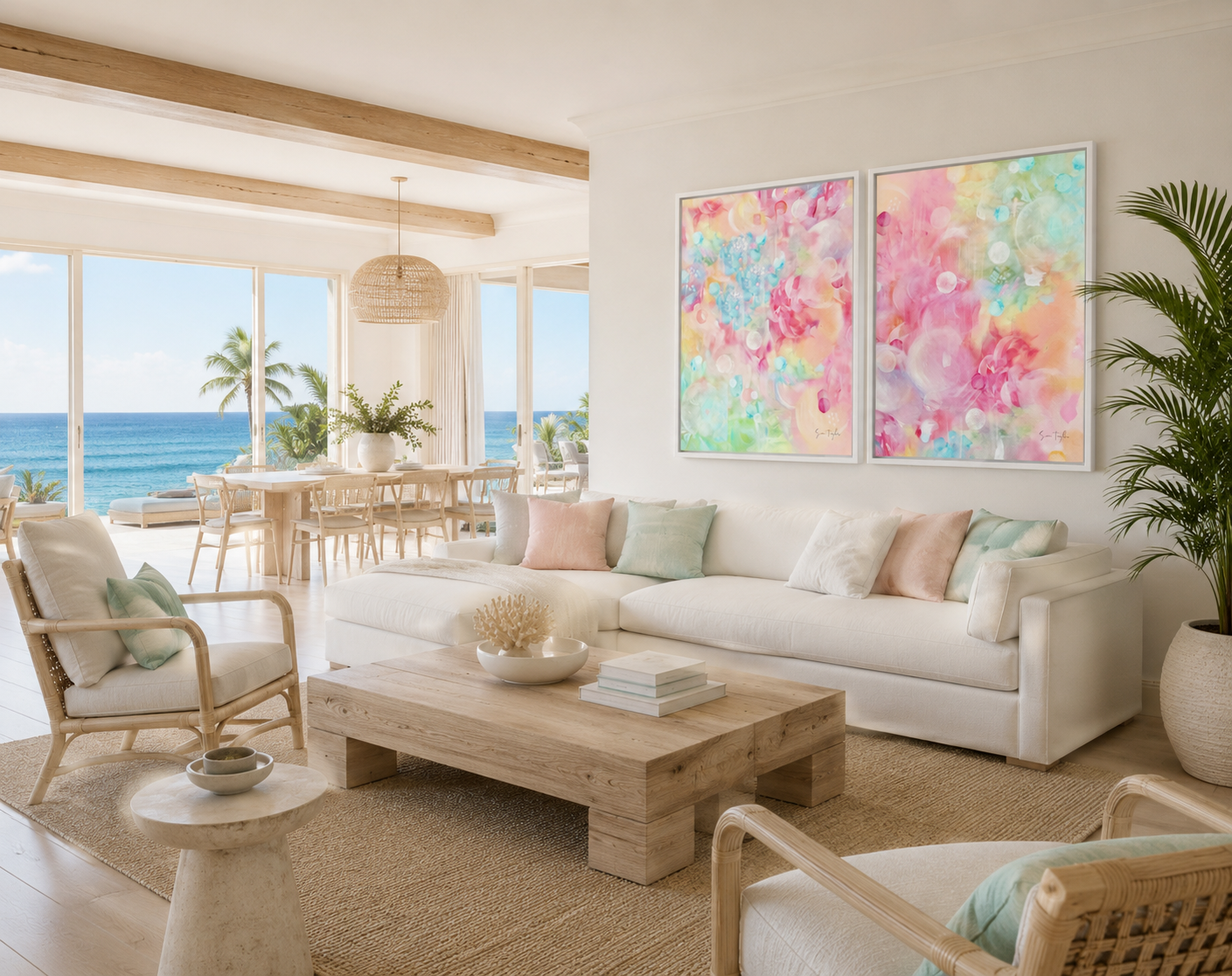Summer Gallery Set of Two - Canvas Art Prints