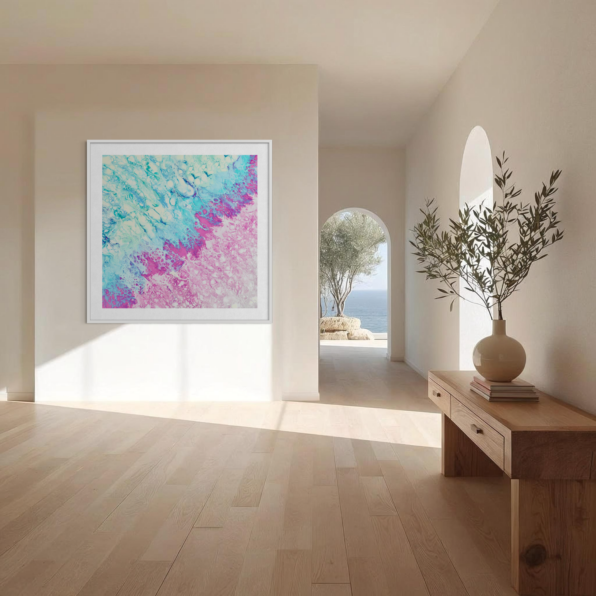 Colourful wall art