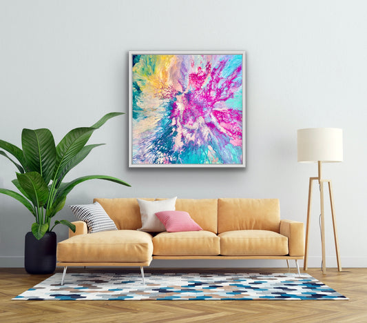 Colourful wall art for the home