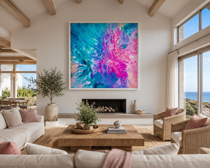 Drifted into Cerulean - Canvas Art Print