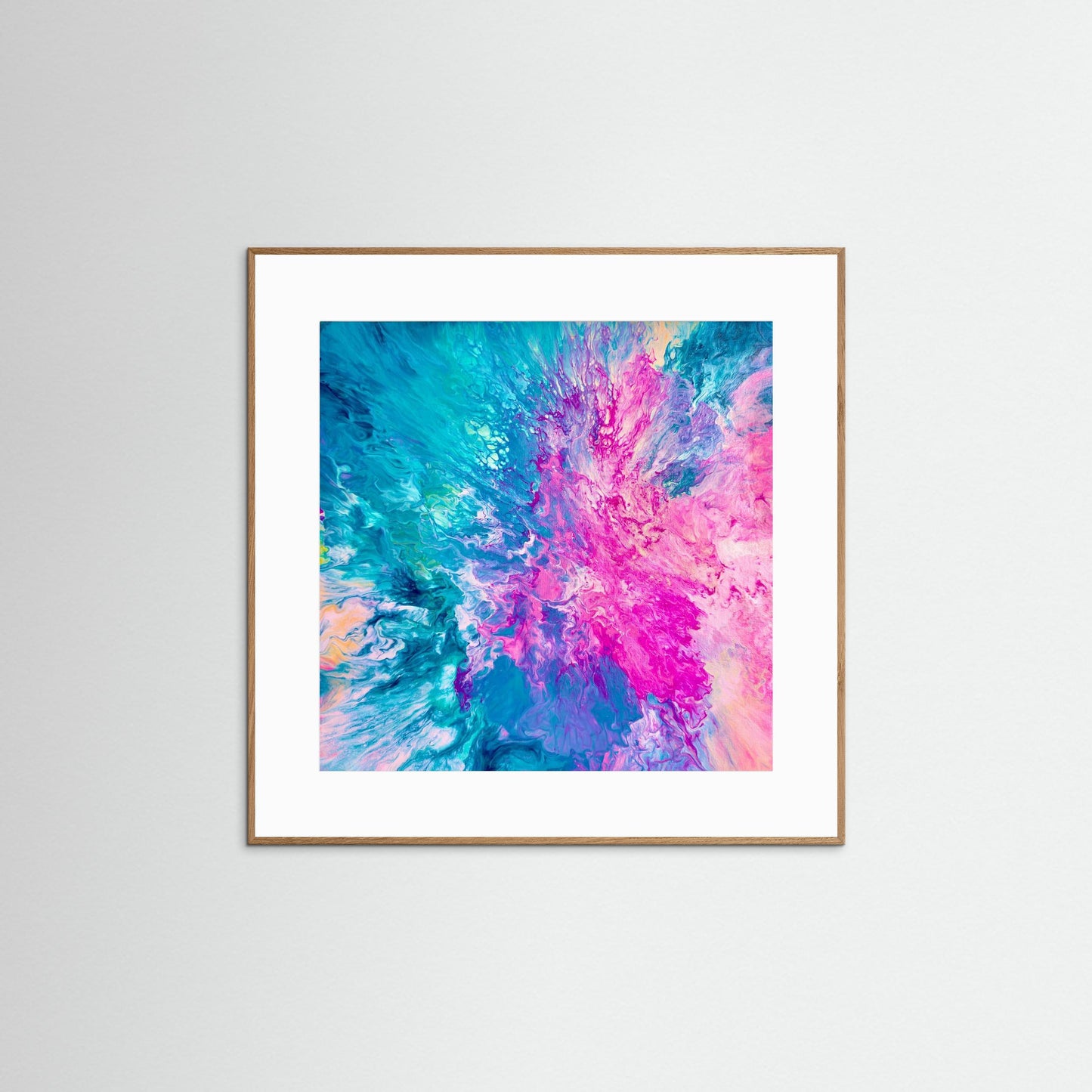 Drifted into Cerulean - Paper Abstract Art Print inspired by colour and the coast by Sam Taylor