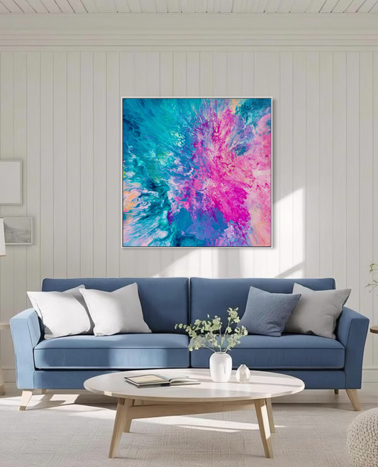 Colourful wall art for the home
