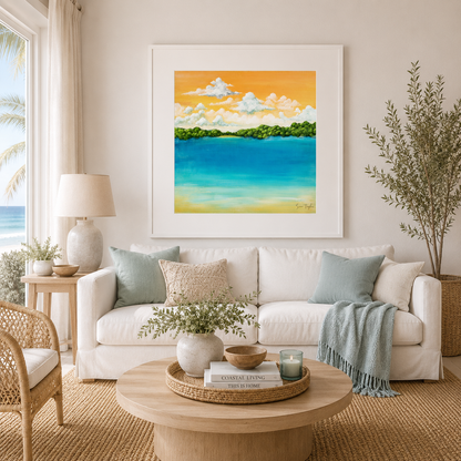 Golden Tide - Paper Art Print