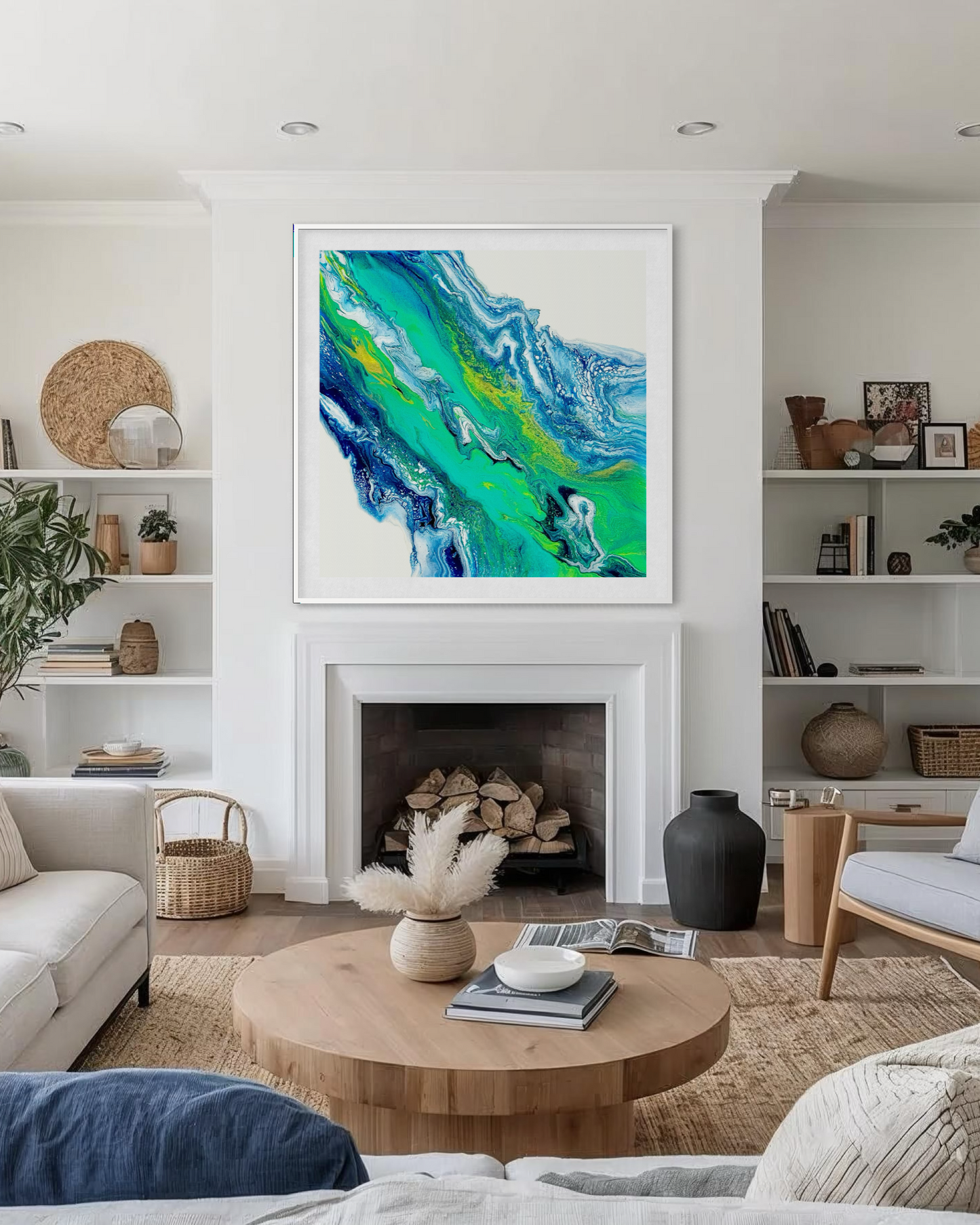 Colourful coastal art prints