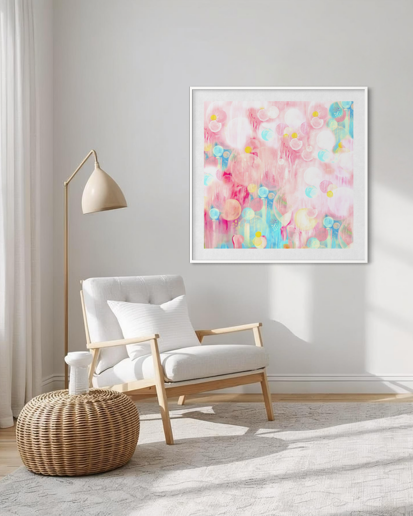 Pink Abstract Art