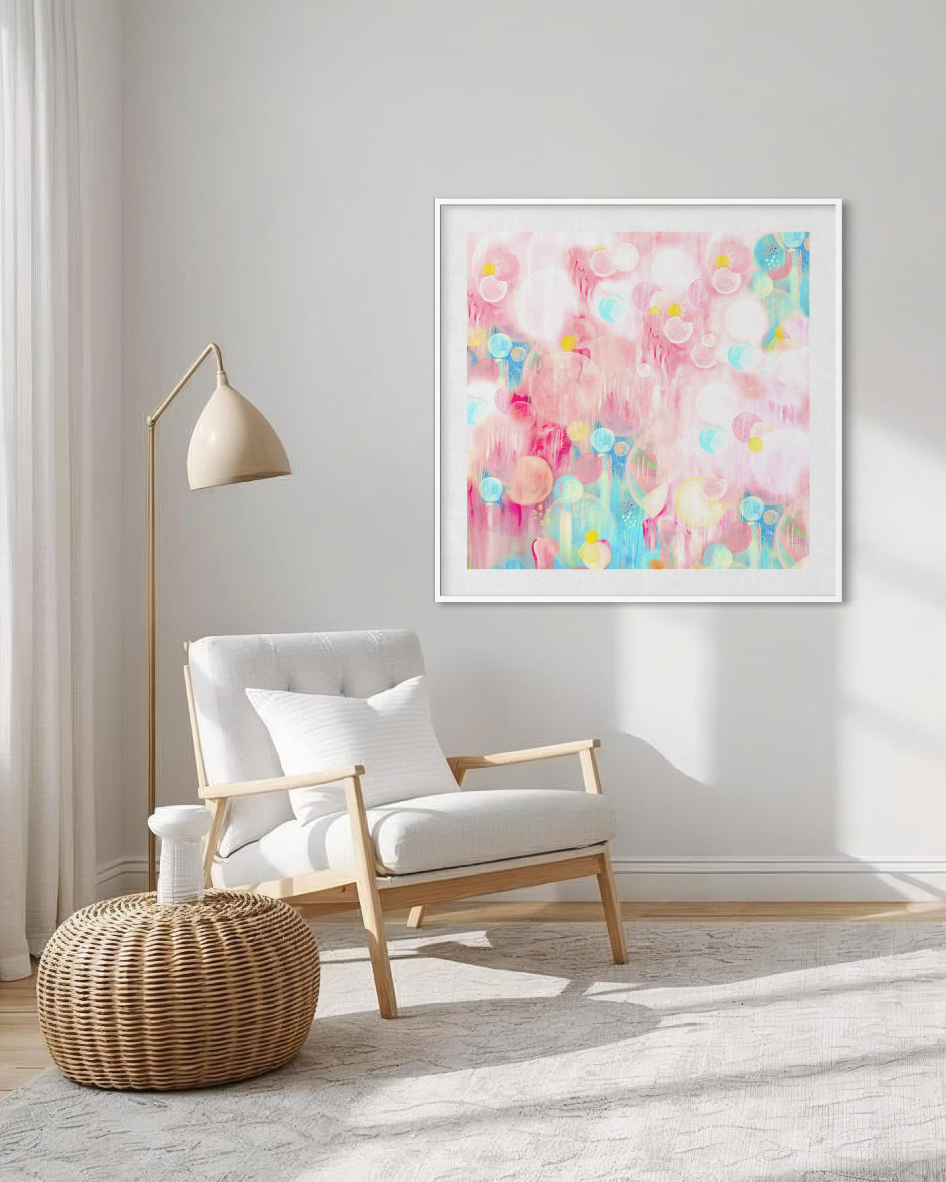 Pink Abstract Art