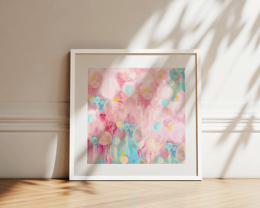 Ethereal Paper Print - Colourful Coastal Abstract Art by Sam Taylor