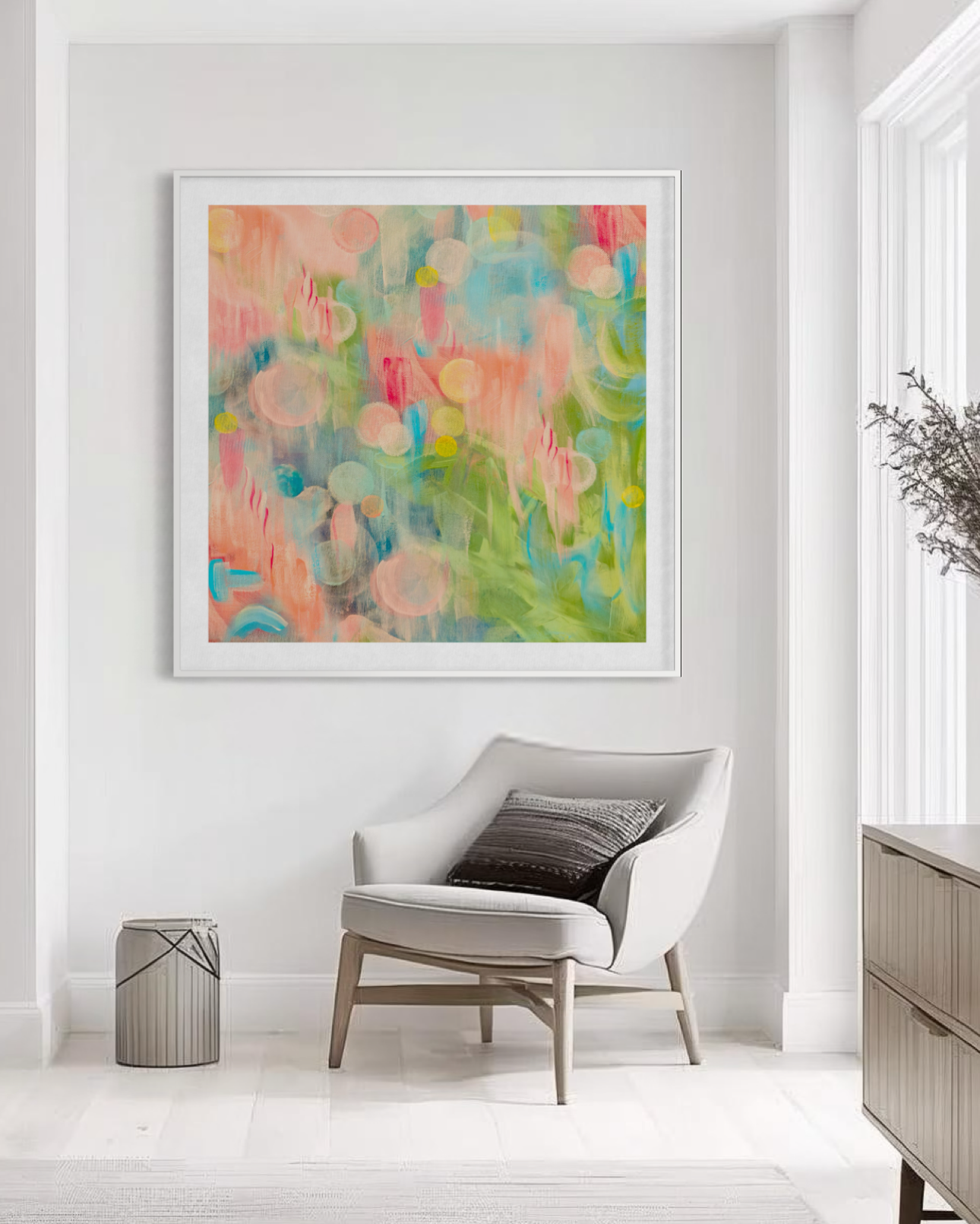 Colourful wall art for the home
