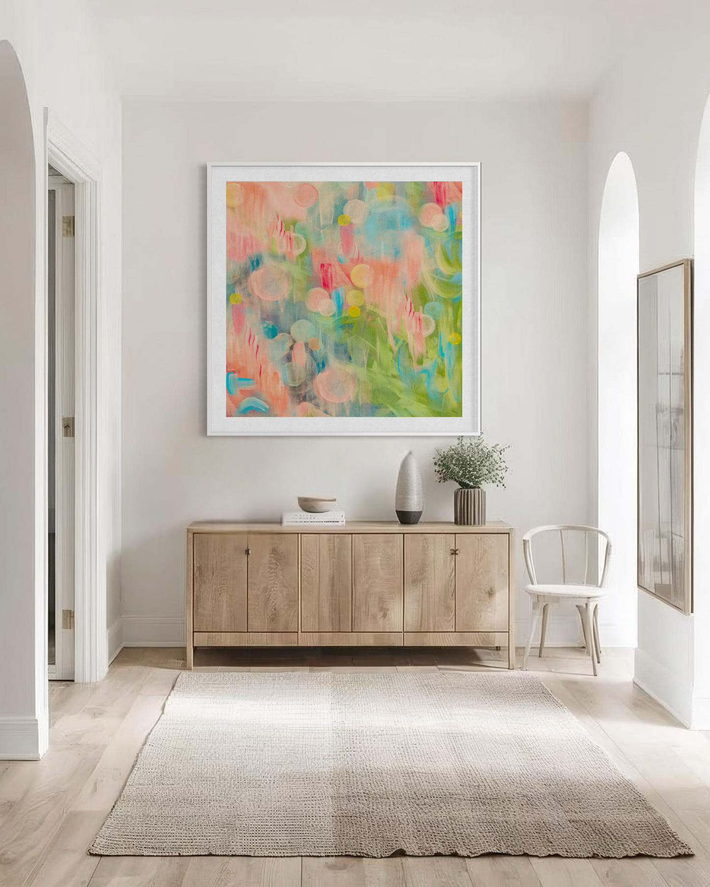 Colourful wall art
