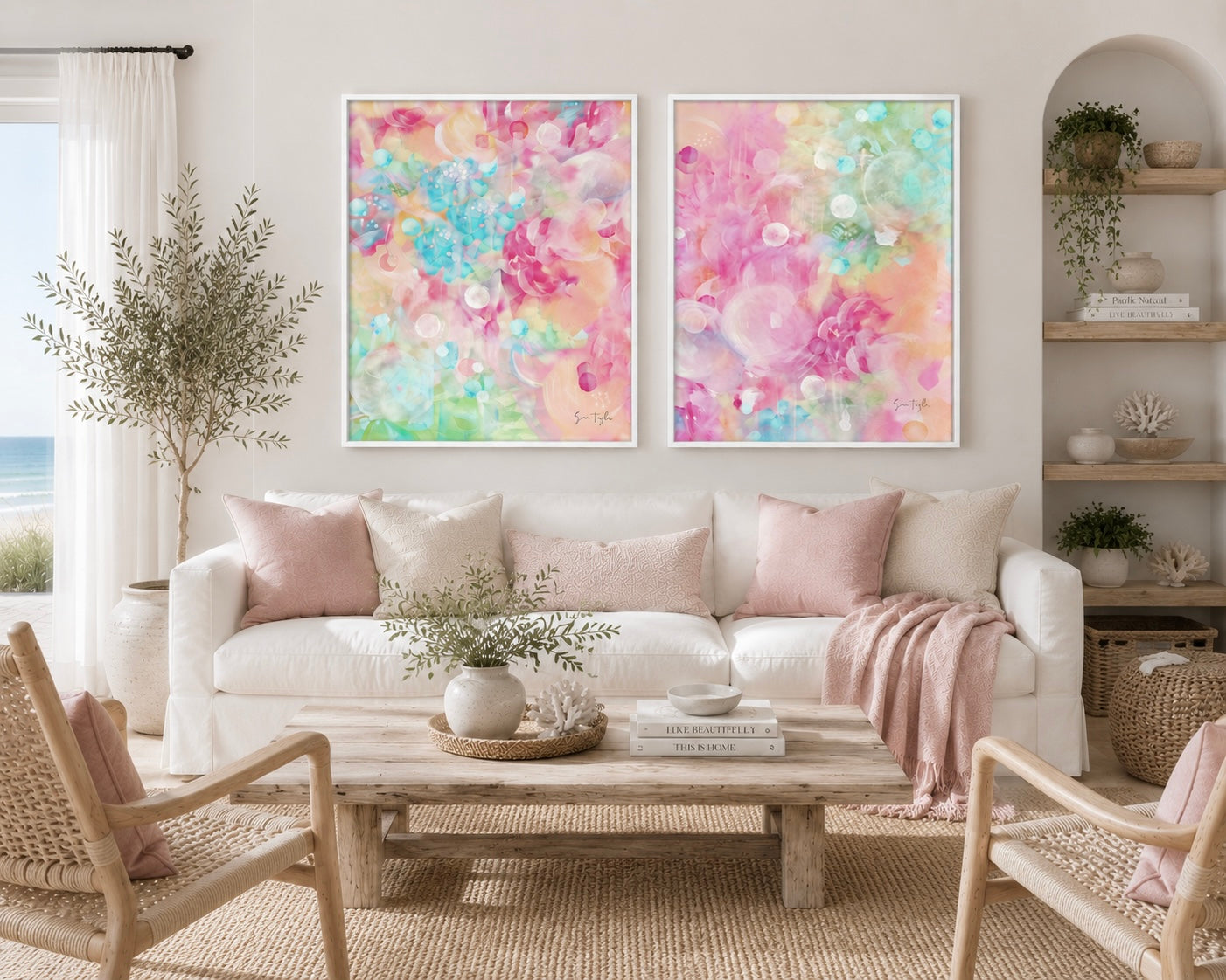 Summer Gallery Set of Two - Canvas Art Prints