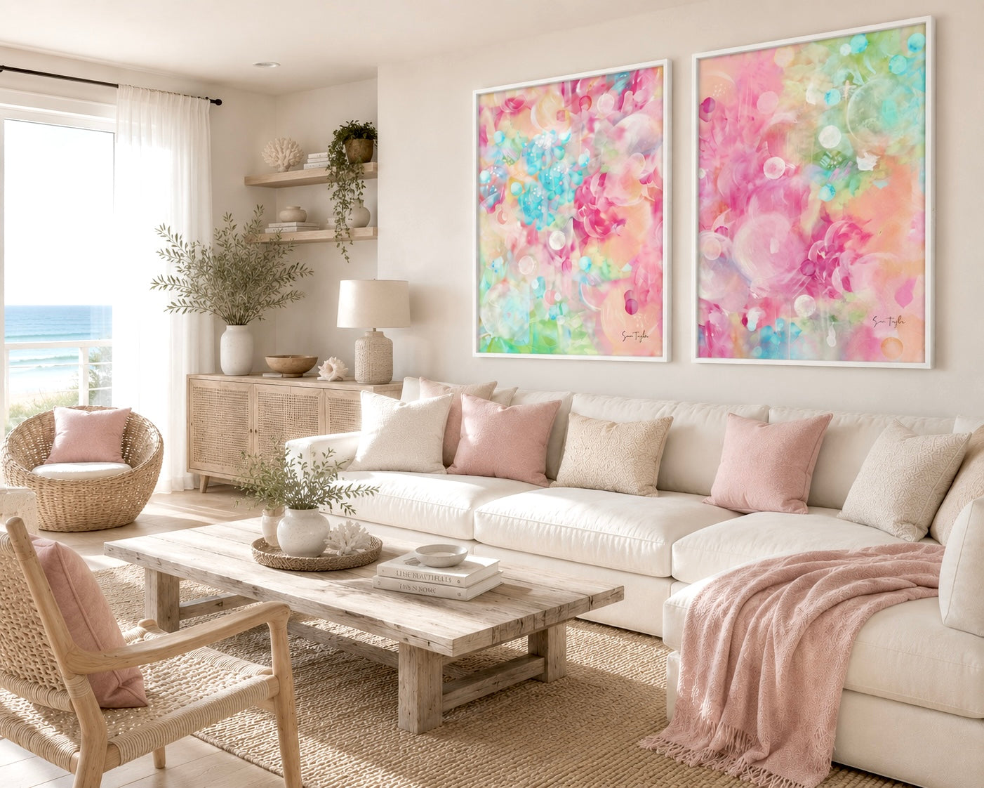 Summer Gallery Set of Two - Canvas Art Prints