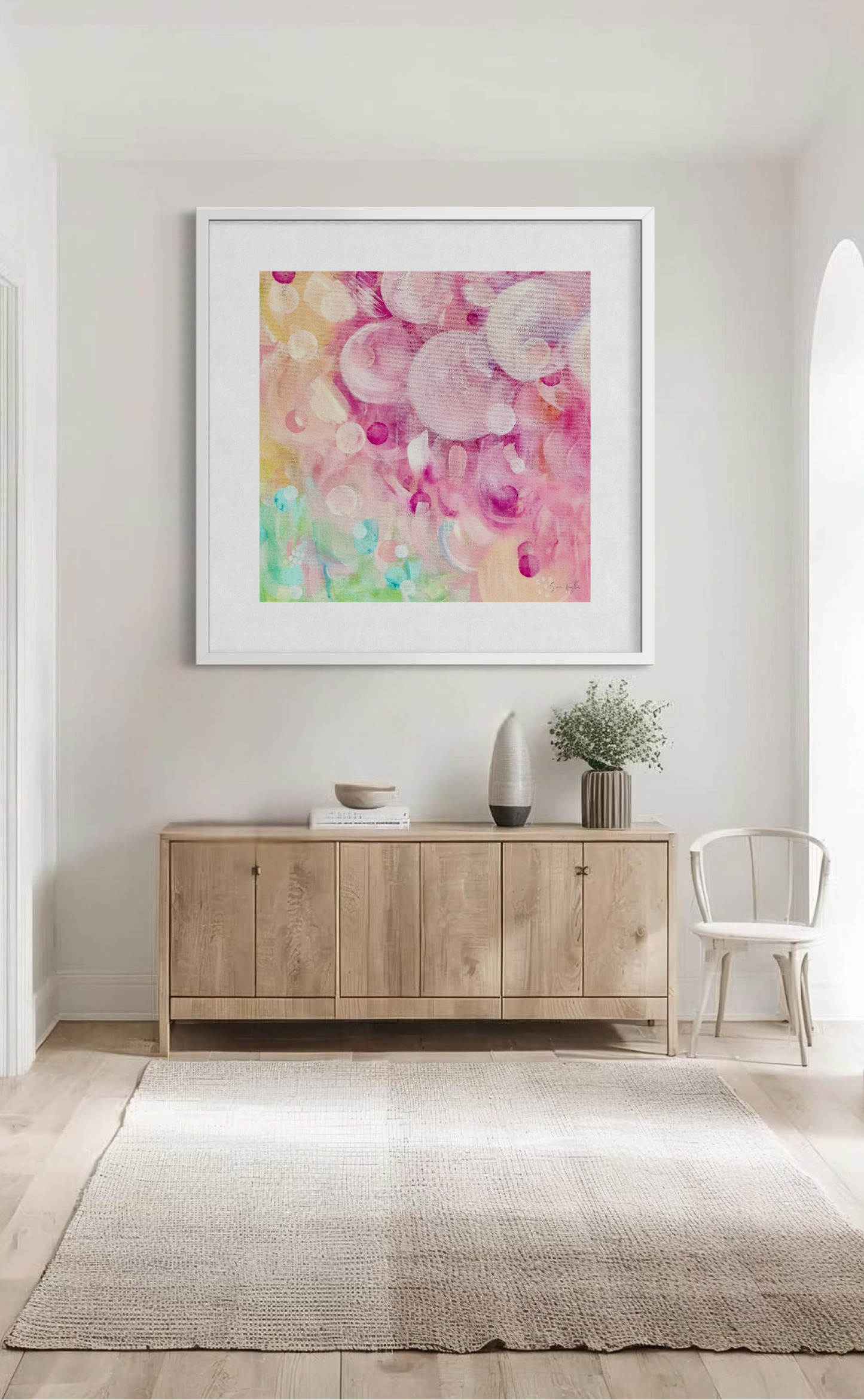 Pink Abstract Art