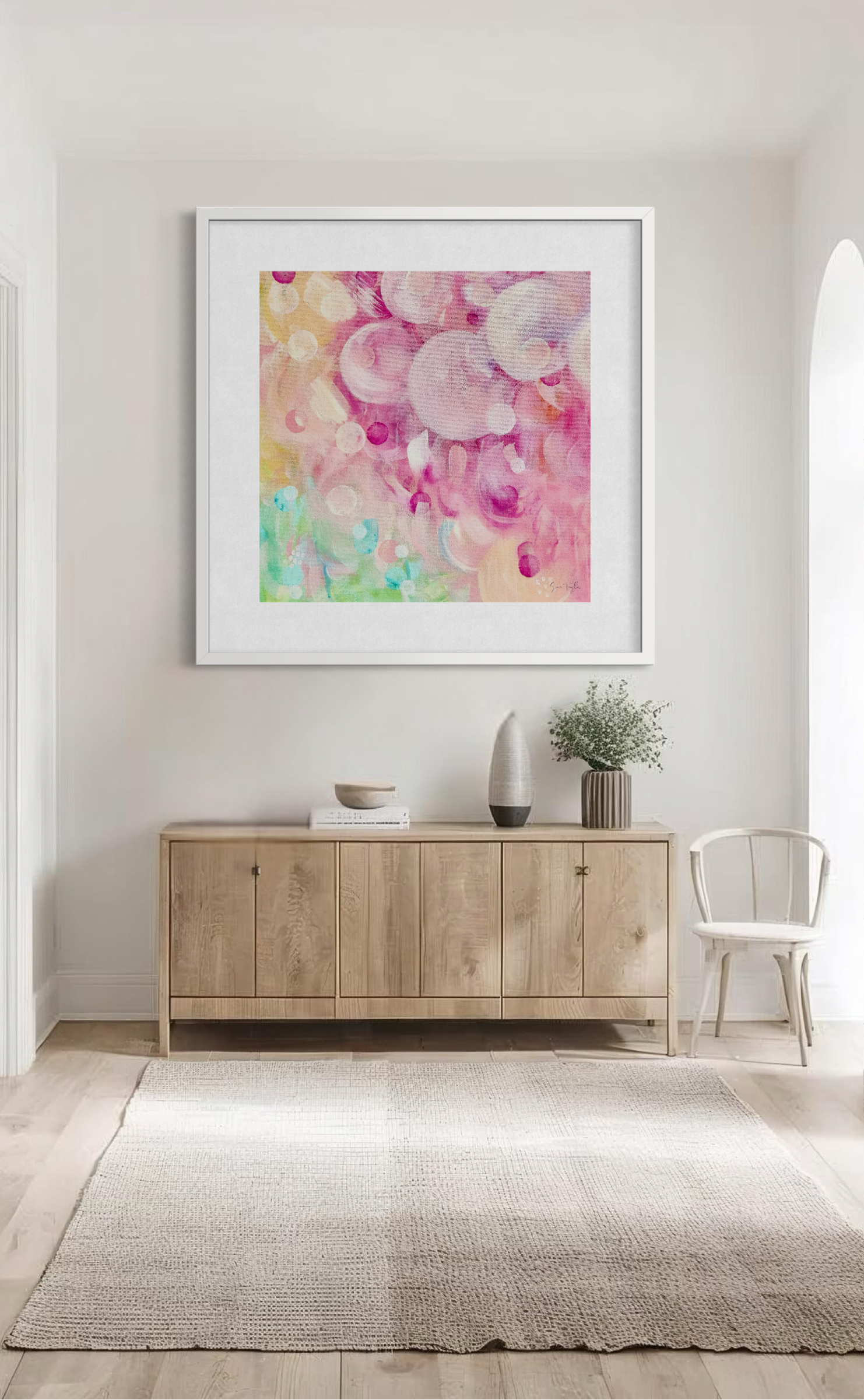Pink Abstract Art