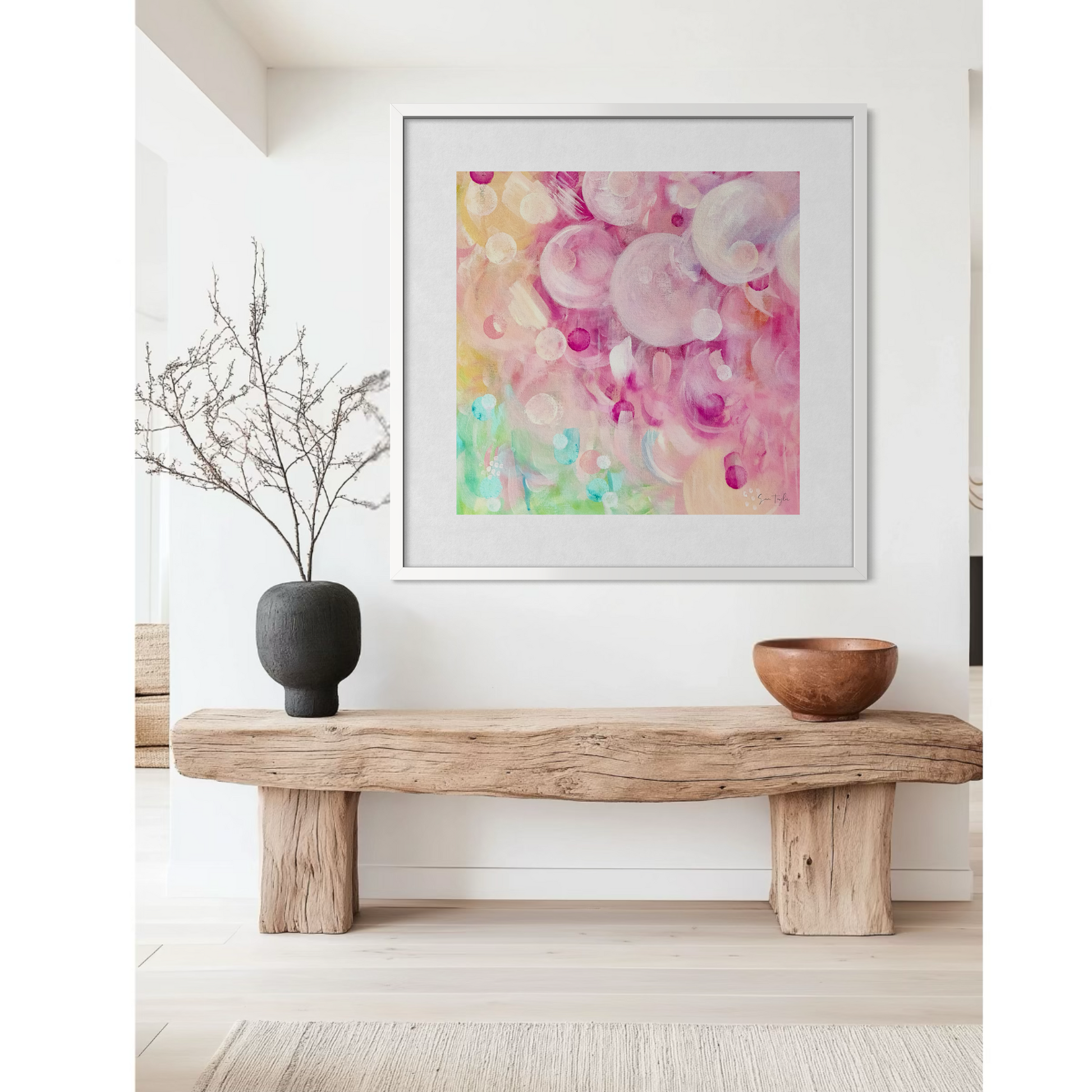 Colourful wall art