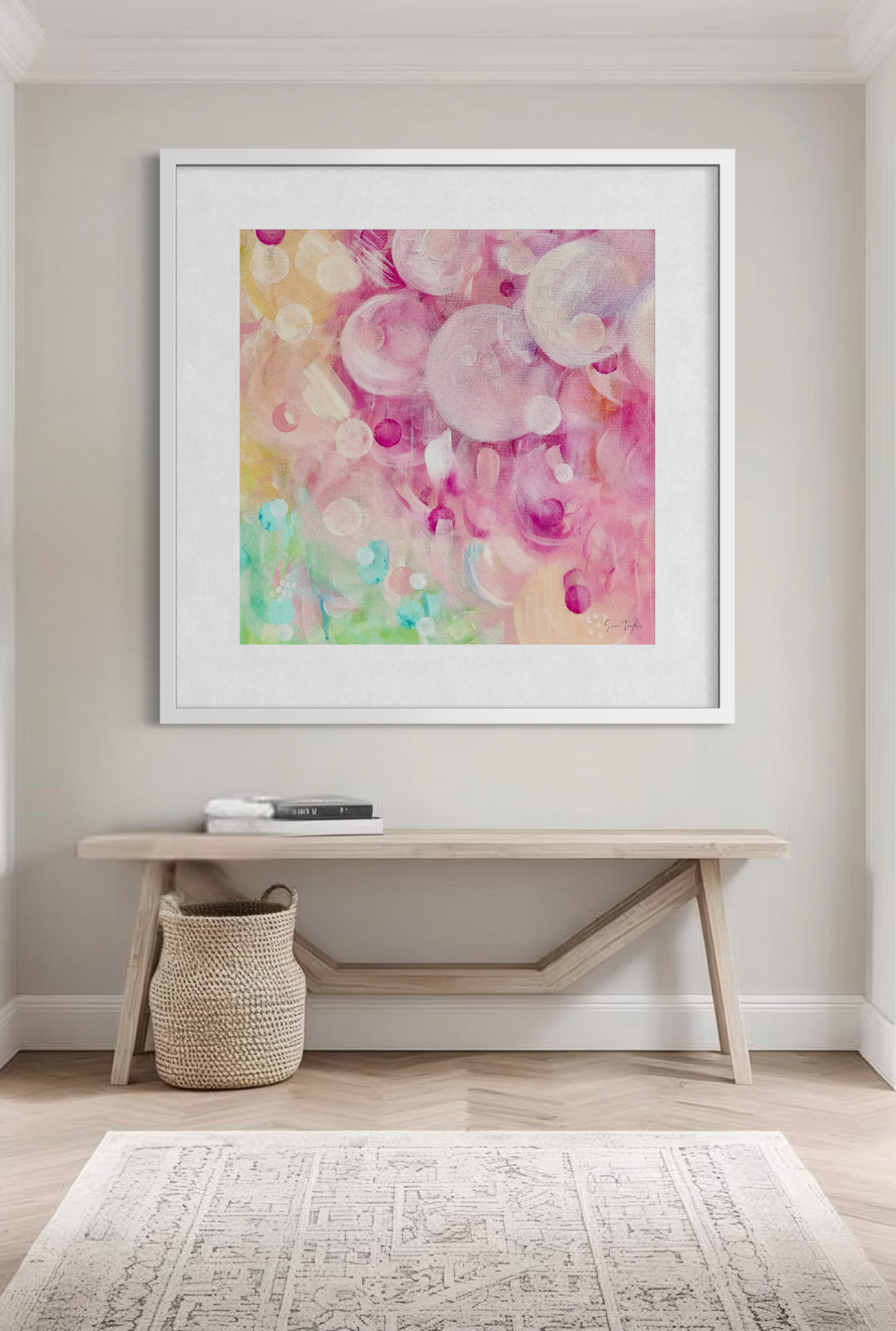 Colourful wall art