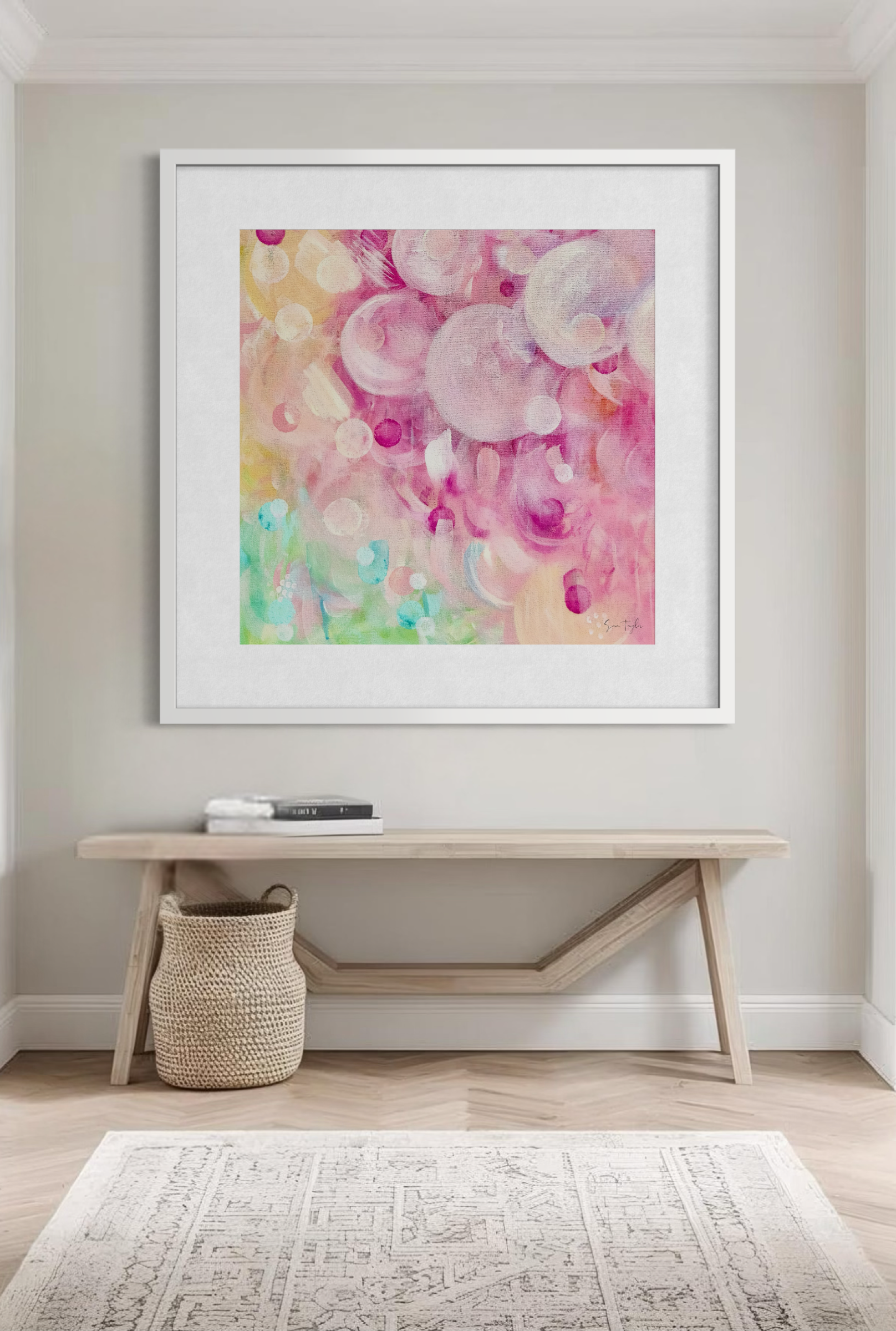 Colourful wall art