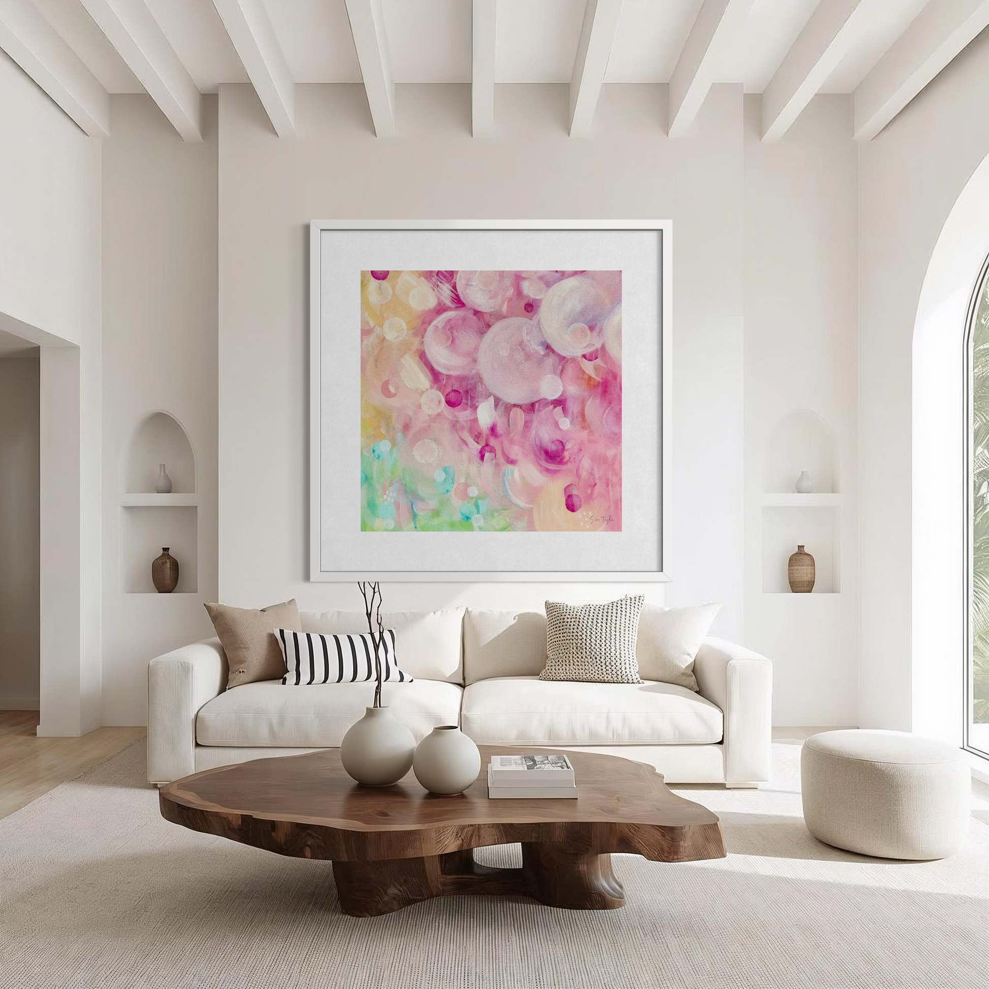 Pink Abstract Art