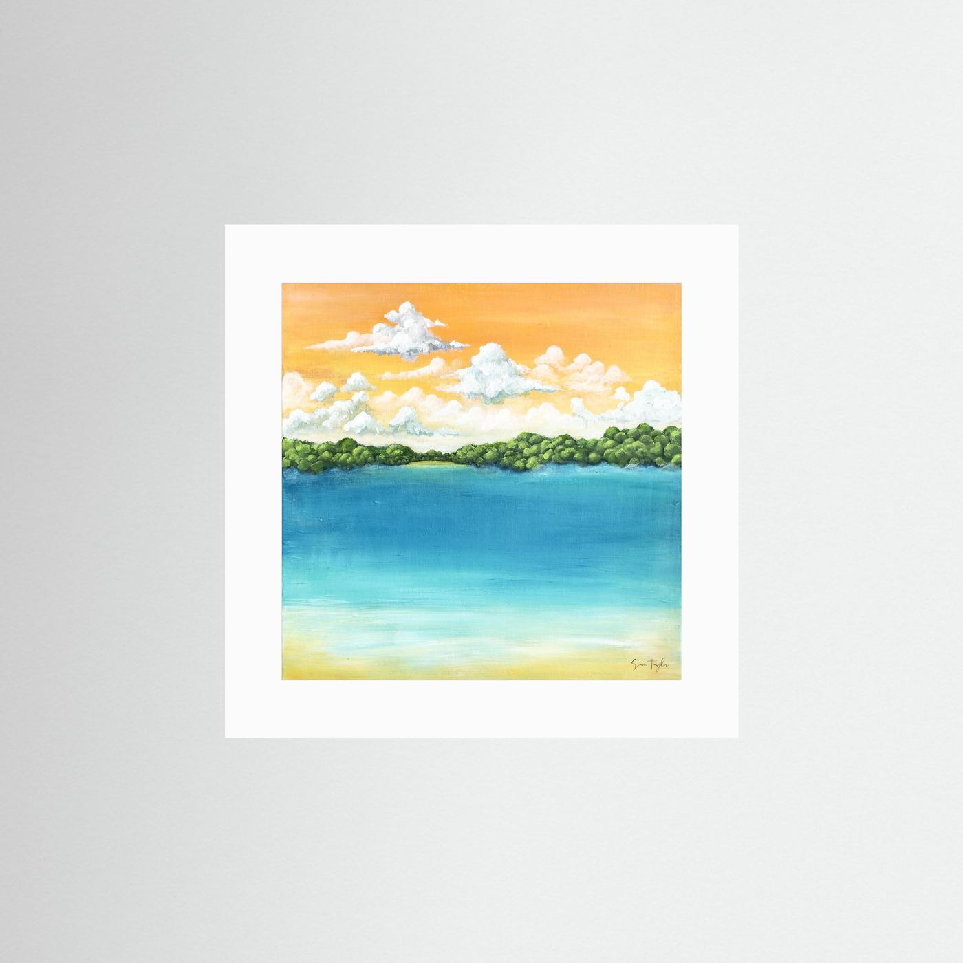 Golden Tide - Paper Art Print