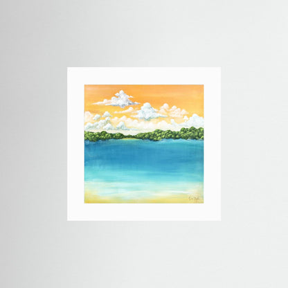 Golden Tide - Paper Art Print